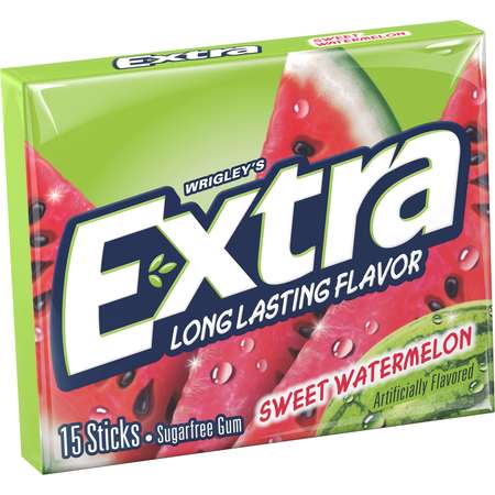 Extra Extra Fruit Sensations Sweet Watermelon Gum 15 Pieces, PK120 259650